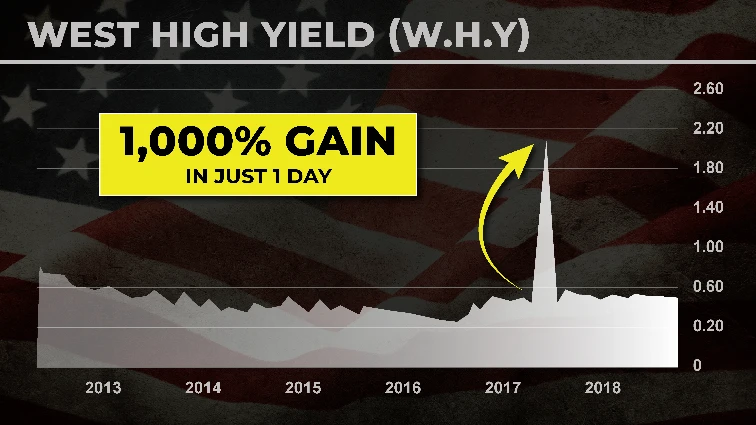 chart: WHY 1,000% gain in just 1 day